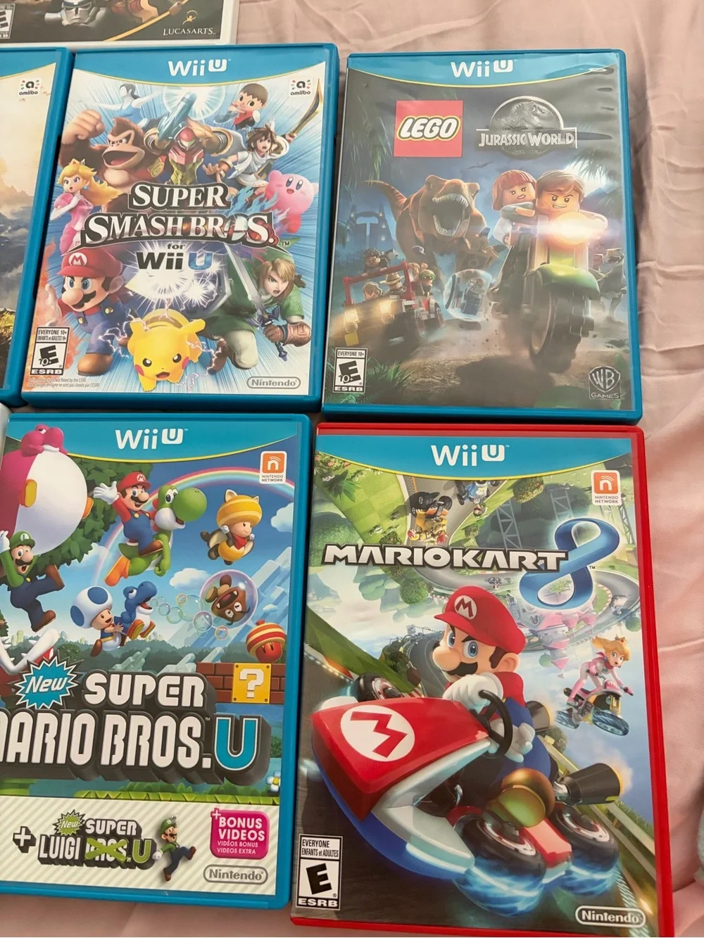 Nintendo Wii U Console & Gamepad Bundles Includes 7 Games & 2 Controllers